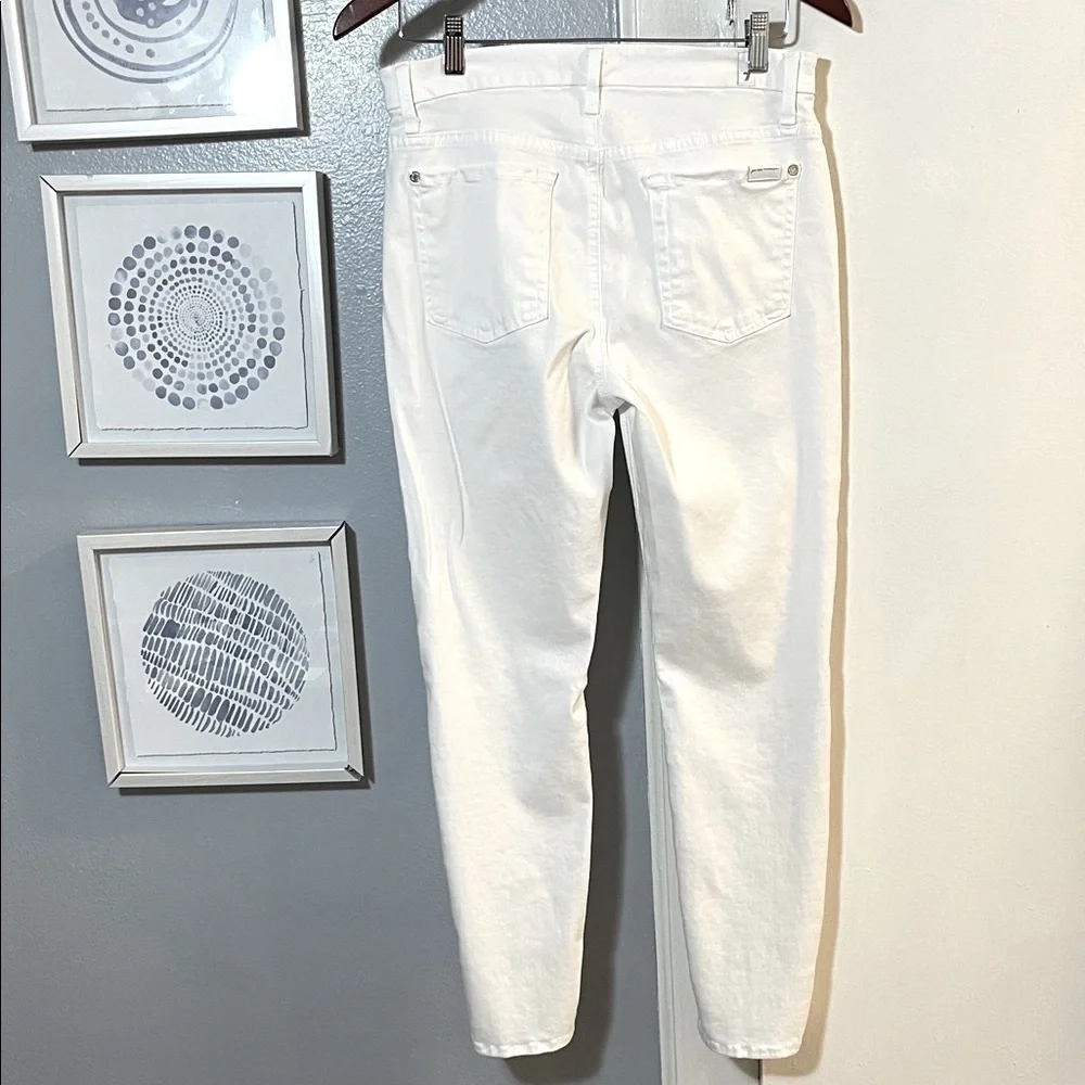 7 For All Mankind Women's Ankle Super Skinny Jeans Size 32 White